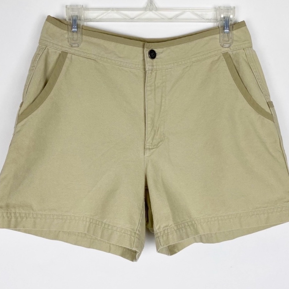 EUC PATAGONIA Organic Cotton Khaki Bermuda Shorts Size 4